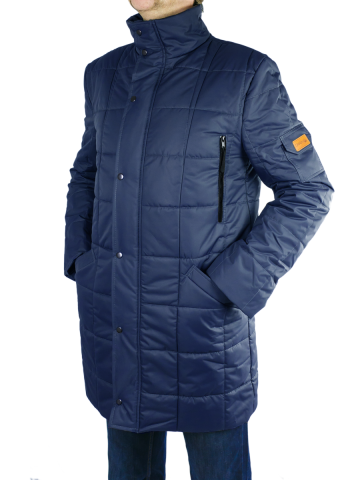 Магазин одежды для высоких людей – Куртка зимняя удлиненная OldWhale ICEMAN, темно-синий