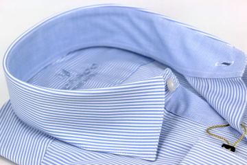 Магазин одежды для высоких людей – Сорочка RICARDO Slim Long тонкая полоска, нежно-голубой