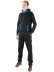 Магазин одежды для высоких людей –  Спортивный костюм OldWhale SVART утепленный с синей отделкой, черный