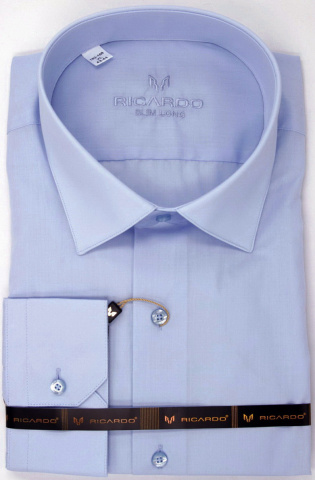 Магазин одежды для высоких людей – Сорочка RICARDO Slim Long однотонная, лиловый