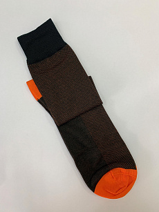 Магазин одежды для высоких людей – Носки - носки мужские удлиненные w&r точка, оранжевый