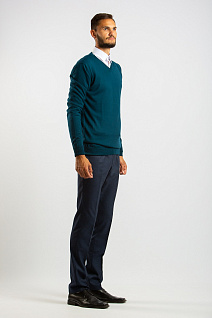 Магазин одежды для высоких людей – Кофты, джемперы, пуловеры - джемпер benaffetto с v-образным вырезом, зеленый