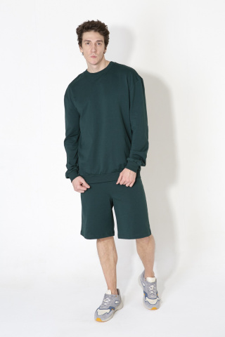 Магазин одежды для высоких людей – Костюм мужской FSport oversize шорты+свитшот, бетон