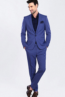 Магазин одежды для высоких людей – Костюмы деловые - костюм двойка benaffetto, серо-голубой