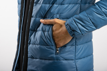 Магазин одежды для высоких людей – Куртка демисезонная Taller Puff, светло-синяя