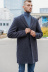 Магазин одежды для высоких людей – Пальто мужское Diboni, синий меланж