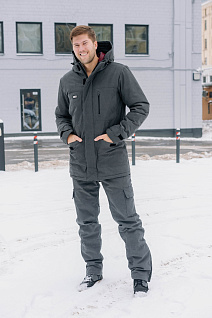 Магазин одежды для высоких людей – Одежда для зимнего спорта - горнолыжные брюки taller ancelle, серый