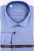 Магазин одежды для высоких людей – Сорочка RICARDO Slim Long однотонная узор пенье, голубой