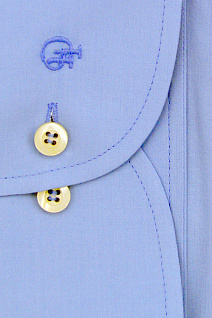 Магазин одежды для высоких людей – Рубашки с длинным рукавом - сорочка diboni однотонная slim fit, голубой