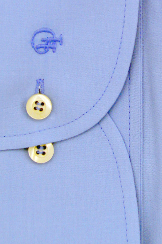 Магазин одежды для высоких людей – Сорочка DIBONI однотонная Slim Fit, голубой