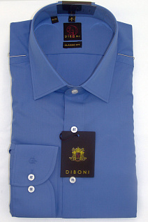 Магазин одежды для высоких людей – Рубашки с длинным рукавом - сорочка diboni классическая, темно-голубой