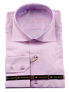 Магазин одежды для высоких людей – Рубашки с длинным рукавом - сорочка ricardo slim long однотонная, ярко-розовый