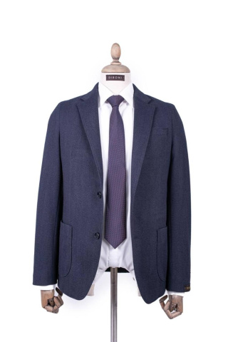 Магазин одежды для высоких людей – Пиджак приталенный DIBONI Casual, тёмно-синий