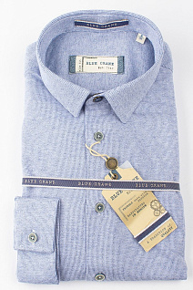 Магазин одежды для высоких людей – Рубашки с длинным рукавом - рубашка blue crane slim fit, голубая