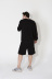 Магазин одежды для высоких людей – Костюм мужской FSport oversize шорты+свитшот, чёрный