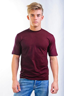Магазин одежды для высоких людей – Футболки - футболка мужская leela, бордовая