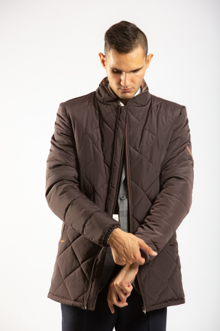 Магазин одежды для высоких людей – Куртка зимняя OldWhale Mate, коричневая