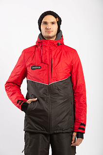 Магазин одежды для высоких людей – Одежда для зимнего спорта - горнолыжная куртка oldwhale downhill, черно-красный