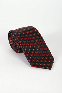 Магазин одежды для высоких людей – Аксессуары - галстук с узором в диагональную полоску, бордовый