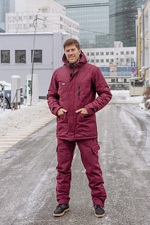 Магазин одежды для высоких людей – Одежда для зимнего спорта - горнолыжные брюки taller ancelle, бордовый